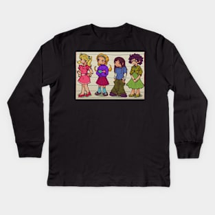 Teen girl squad! Kids Long Sleeve T-Shirt